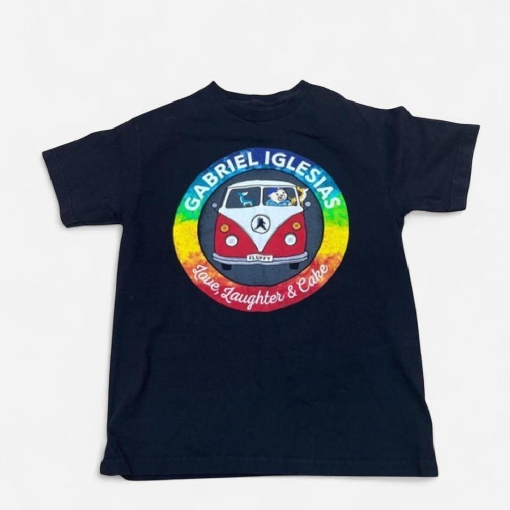 Gabriel Iglesias Fluffy Shirt Medium Black Comedy Merch Love Laughter Cake VW